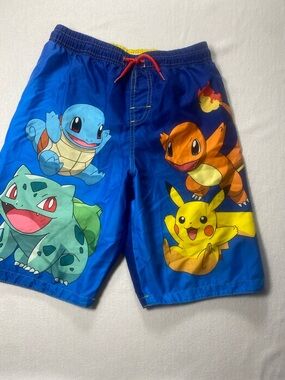 Pokemon Blue Kids swim shorts. See description.